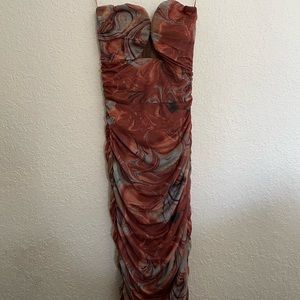 Strapless bodycon dress